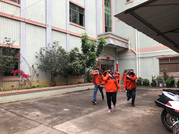 軒業連接器消防演習